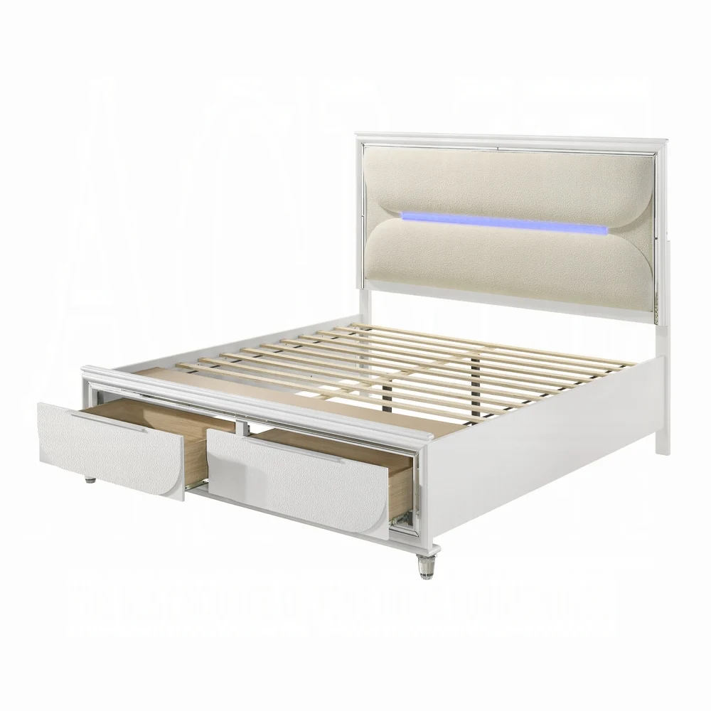 Tarian Queen Bed W/LED & Storage - Image 3