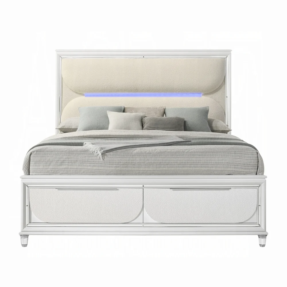 Tarian Queen Bed W/LED & Storage - Image 4