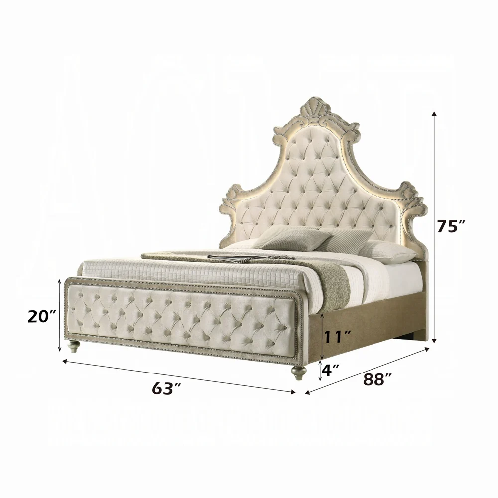 Lucienne Queen Bed W/LED - Image 5