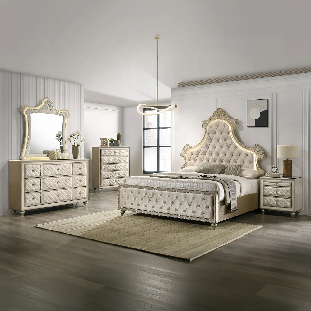 Lucienne Queen Bed W/LED - Image 2