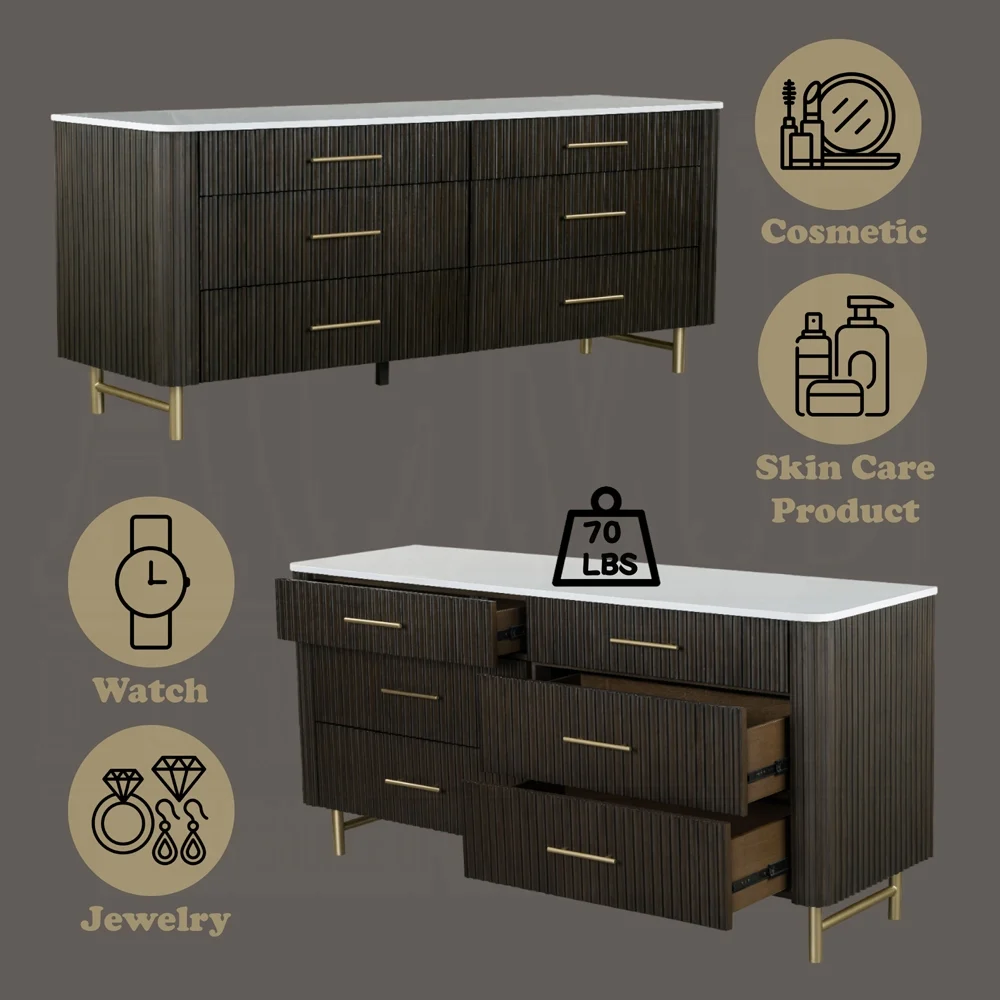 Clayten Dresser w/Marble Top - Image 8