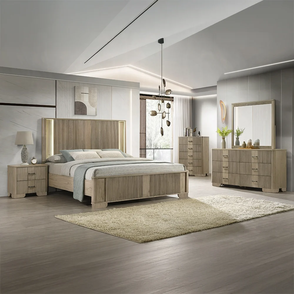Lakkari Eastern King Bed w/LED - Image 8